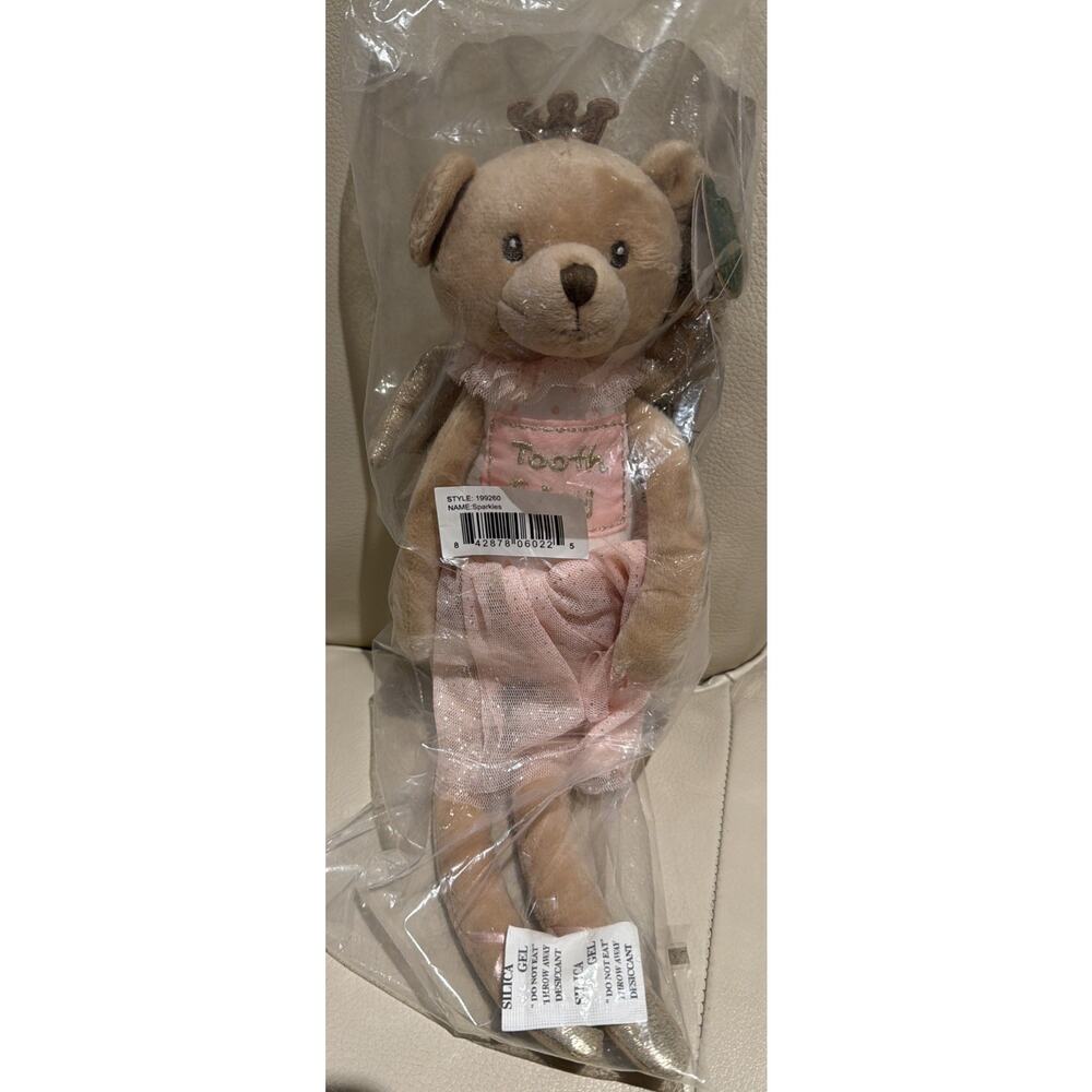 Bearington Collection Plush Tooth Fairy Princess Sparkles Bear Stuff Toy Ballet‎